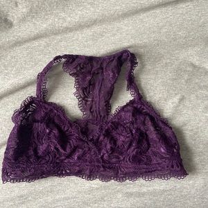 purple lace bralette